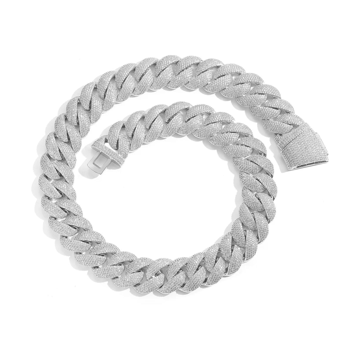 NEWLiFE BiG-BOSS 22mm Cuban Link Moissanite Necklace in 14K Gold Plated for Men | Designer Hip-Hop Jewellery