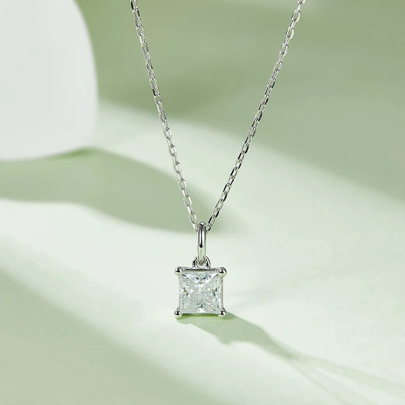 REDheart Hot Selling Fine 925 Sterling Silver Necklace Earrings Jewelry Sets Diamond Emerald Cut D Color Moissanite Wedding Jewelry Sets