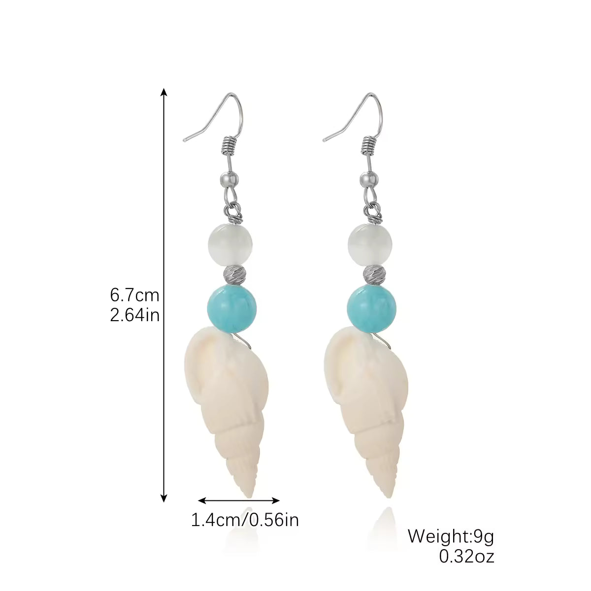 14Pairs NATURAL SHELL Earrings SPECIAL OFFER £49/-