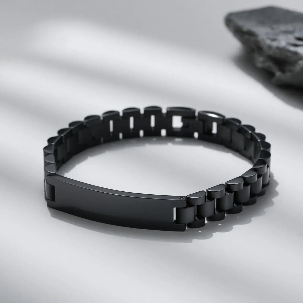 Customizable High-quality Titanium Steel Bracelets Punk Rectangle Bracelet for Women Men