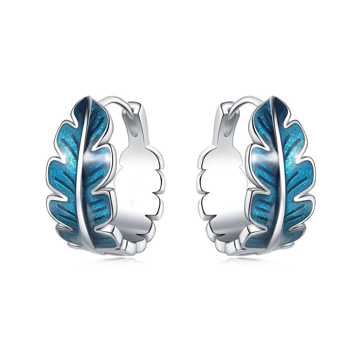 S&S Zircon Drop & Hoop Earrings | Snowflake, Feather & Clover | S&S