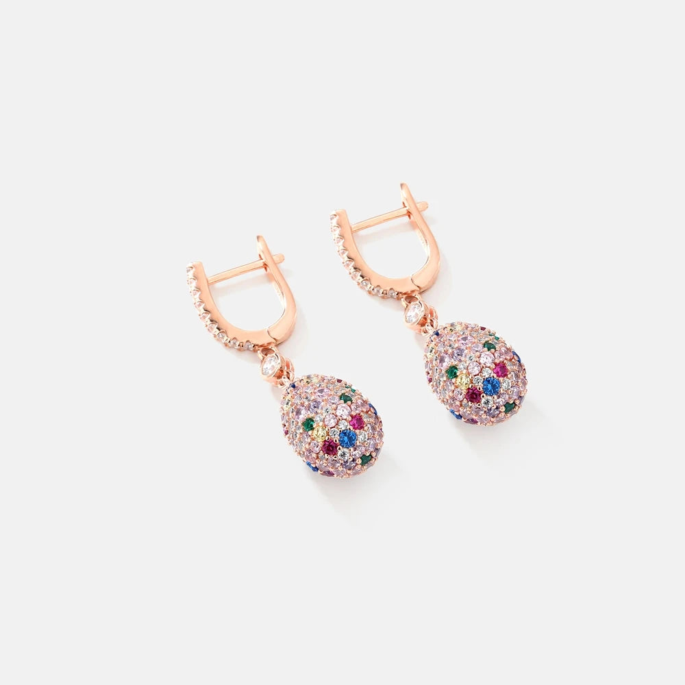 MUSHAN Jewelry Factory S925 Sterling Silver Earrings and Earrings Niche and High End Rose Gold High Carbon Diamond Bestseller