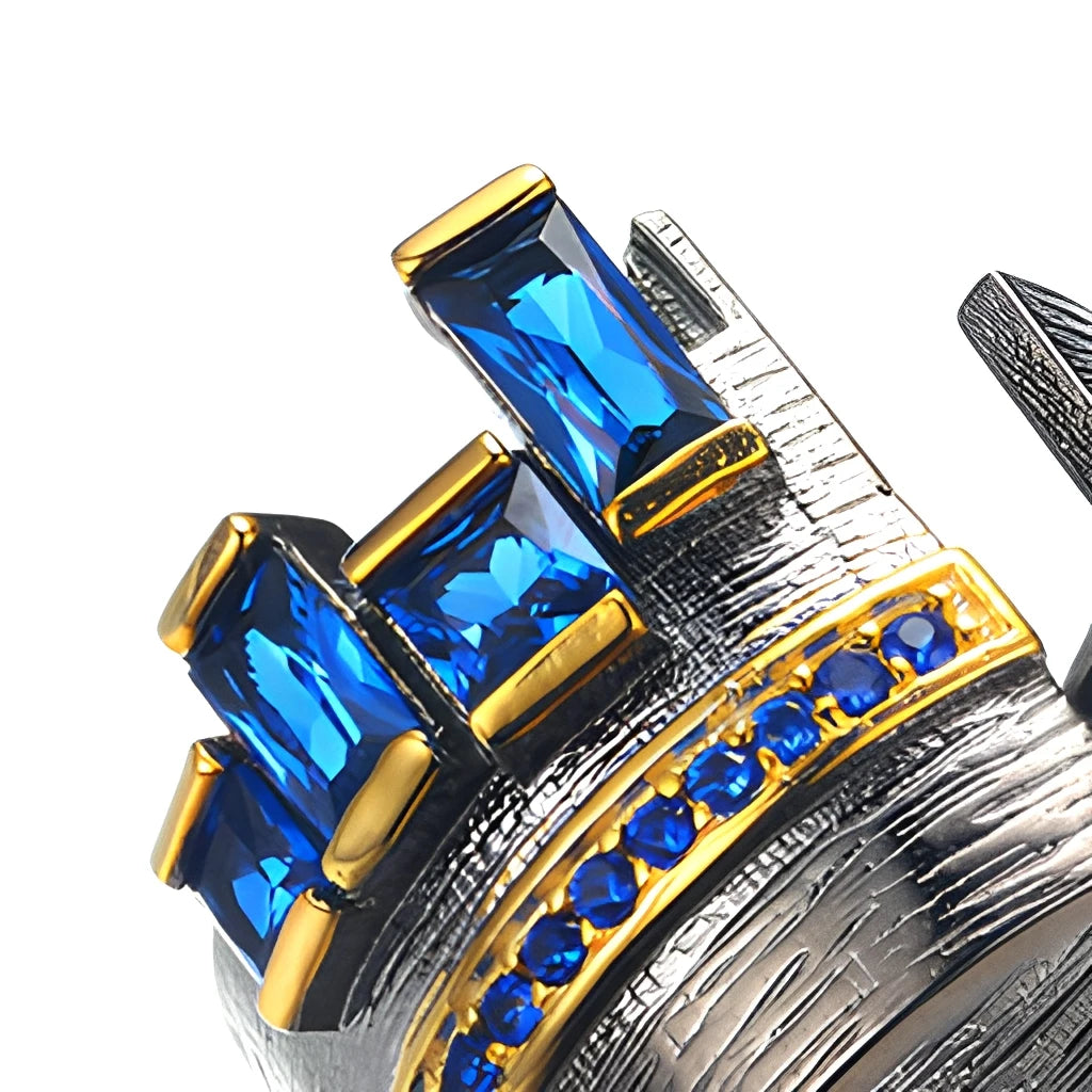 Custom Design Shape Crystal Stone Gemstone Opening 925 Sterling Silver Ring Jewelry