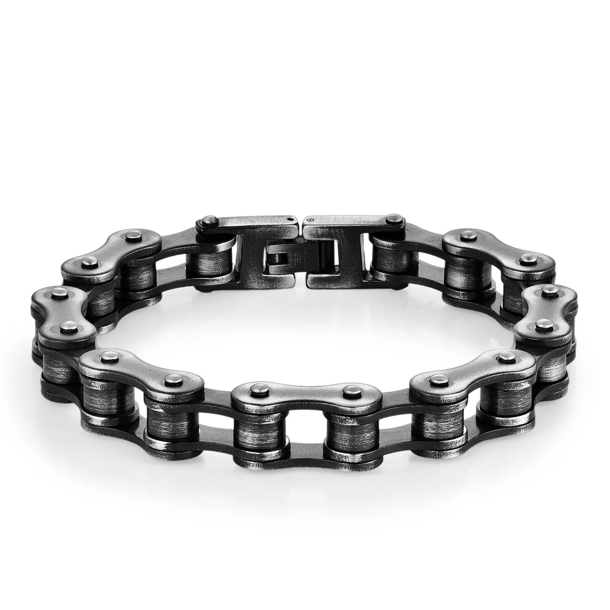 REBEL Stainless Steel Waterproof Anti Non Tarnish Personalized Hip Hop Fine Fashion Jewelry Punk Men's Biker Chain Bracelet