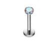ASTM F136 Titanium Multi Color Zirconia Stud Earrings Nose Lip Ear Cartilage Rings Body Piercing Jewelry