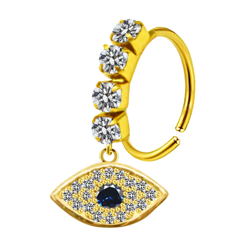 S&S Stainless Steel Dangle Hoop Nose Ring Collection | 66 Designs