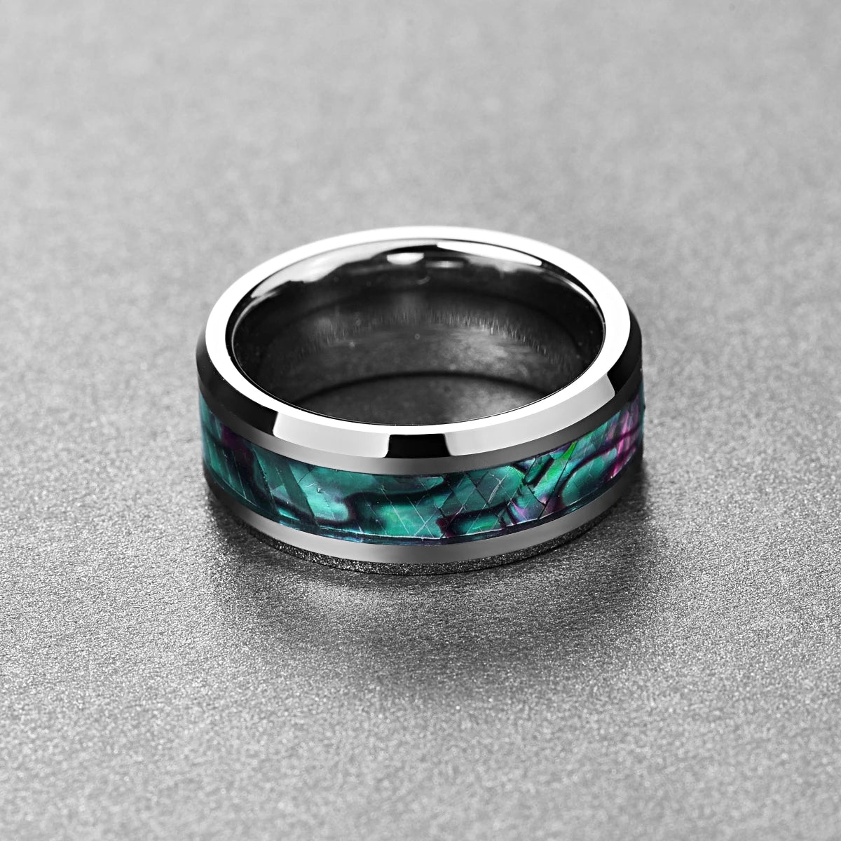 NEWLiFE REBEL Balance Echo 8mm Ring in Tungsten