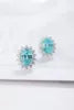Gemfiori Anster Lab-Grown Sapphire S925 Silver Trendy Drop Earrings for Wedding & Party