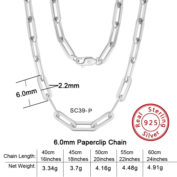 S&S 925 Sterling Silver Chain Necklace — Rope, Figaro, Cuban & Box | S&S Collection