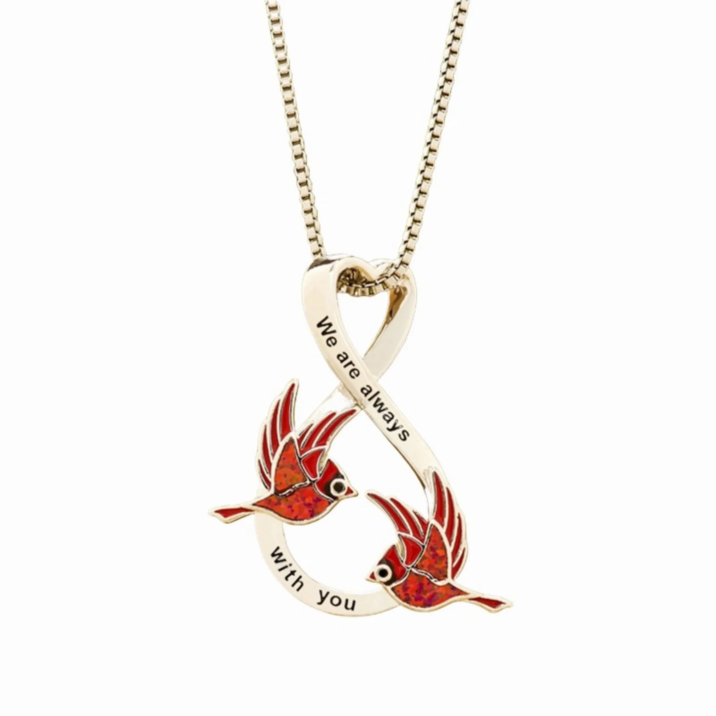 Party Style Bird Shape Opal Pendant Necklace | Brass Copper Alloy | TikTok Ins Fashionable Sporty Design