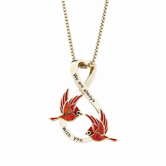 Party Style Bird Shape Opal Pendant Necklace | Brass Copper Alloy | TikTok Ins Fashionable Sporty Design