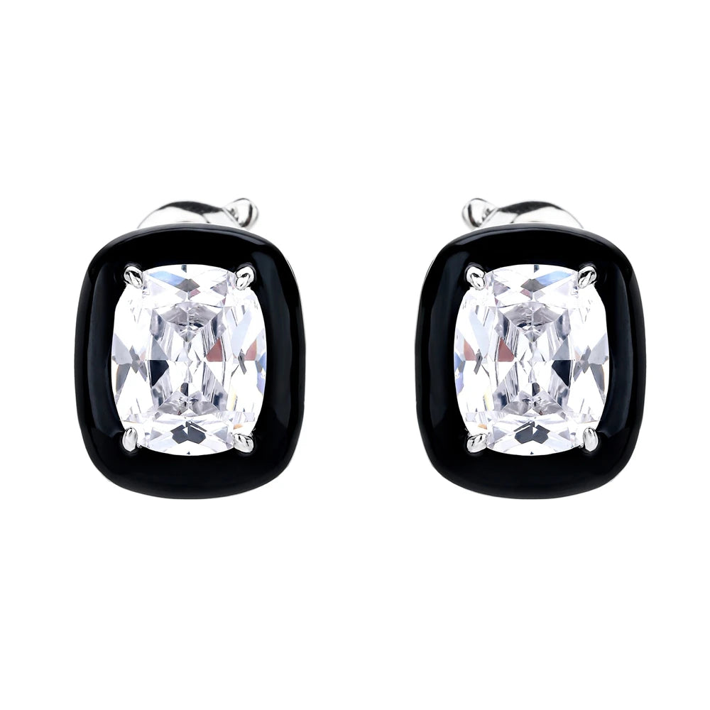 MUSHAN Jewelry Factory 925 Sterling Silver Earrings for Women Niche Light Luxury and High End Look Set With High Carbon Diamonds