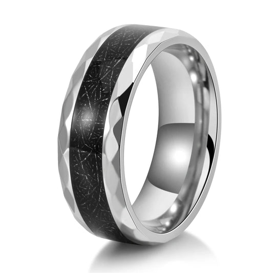 NEWLiFE REBEL Latitude Rhythm Stainless Steel Ring
