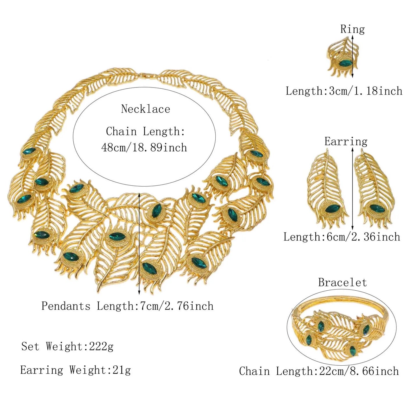 Zhuerrui Italian Gold Luxury Wedding Jewelry Sets Nigerian Bridal Woman Necklace Bracelet Earrings Ring 4pc Jewellery Set H00719