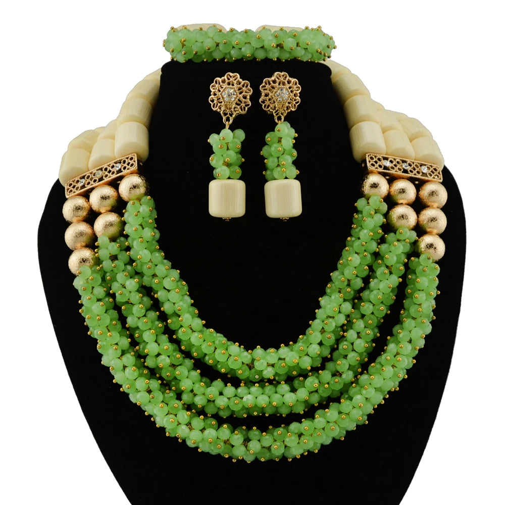 Zhuerrui Luxury Statement Red Bead Earrings Set Gold Plated Crystal Embellished Jewelry for Women Perfect for Prom YL302