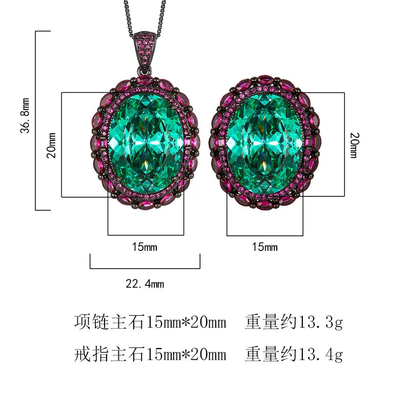 REDheart Women's Trendy Flower Design Brass & Copper Alloy Zircon Stones Gold Plated Jewelry Set for Engagement Wedding & Party Occasions