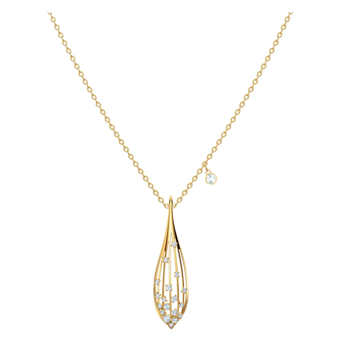 S&S Timeless Luxury Jewelry Necklace with Remarkable Texture and Brilliant Glow, Enhances Your Grace at All Formal Events.