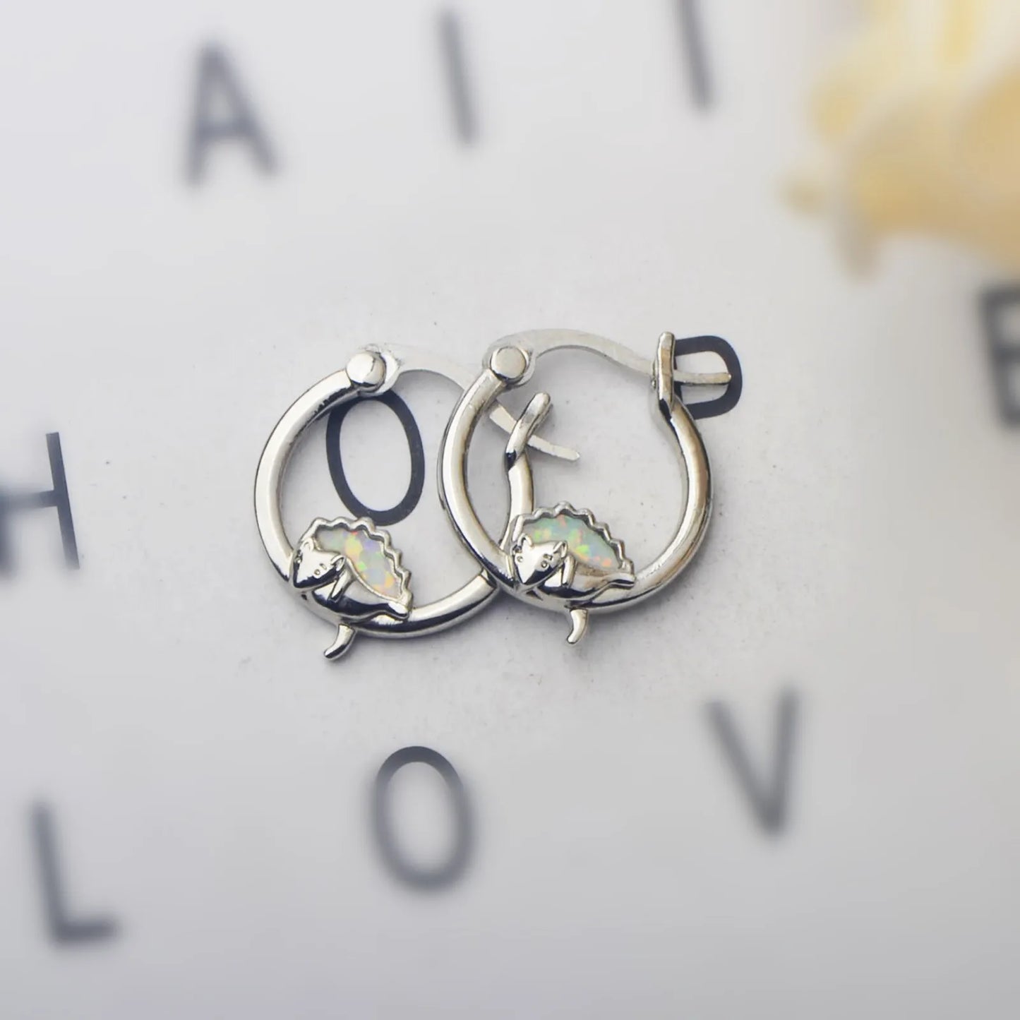 Aobao Women's Silver Plated Bohemian Geometric Stud Earrings