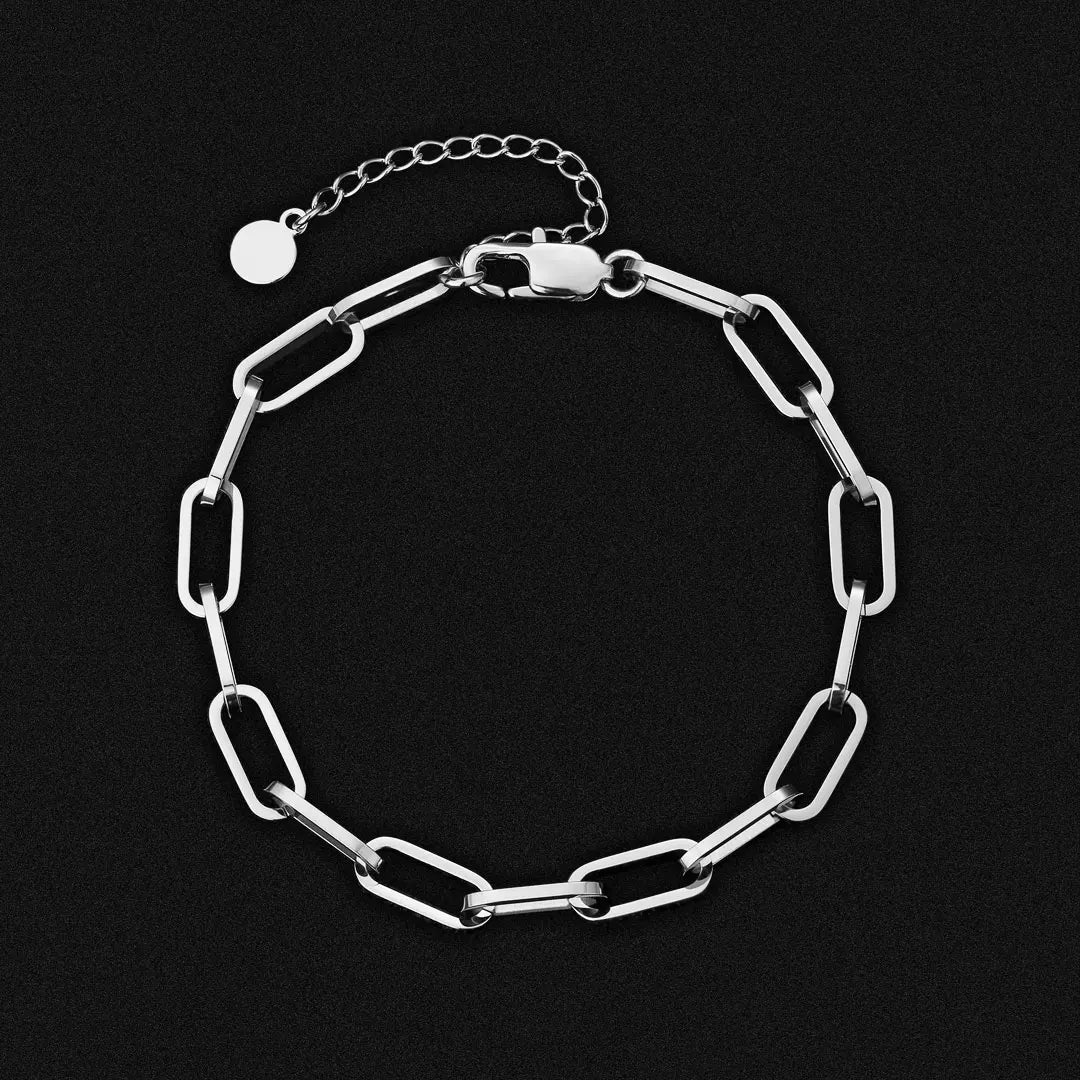 New Design Ladies Sexy Hotwife 6mm Paper Clip Anklet Sets Thin Gold Foot Jewelry Bracelet Link Women Stainless Steel Anklet