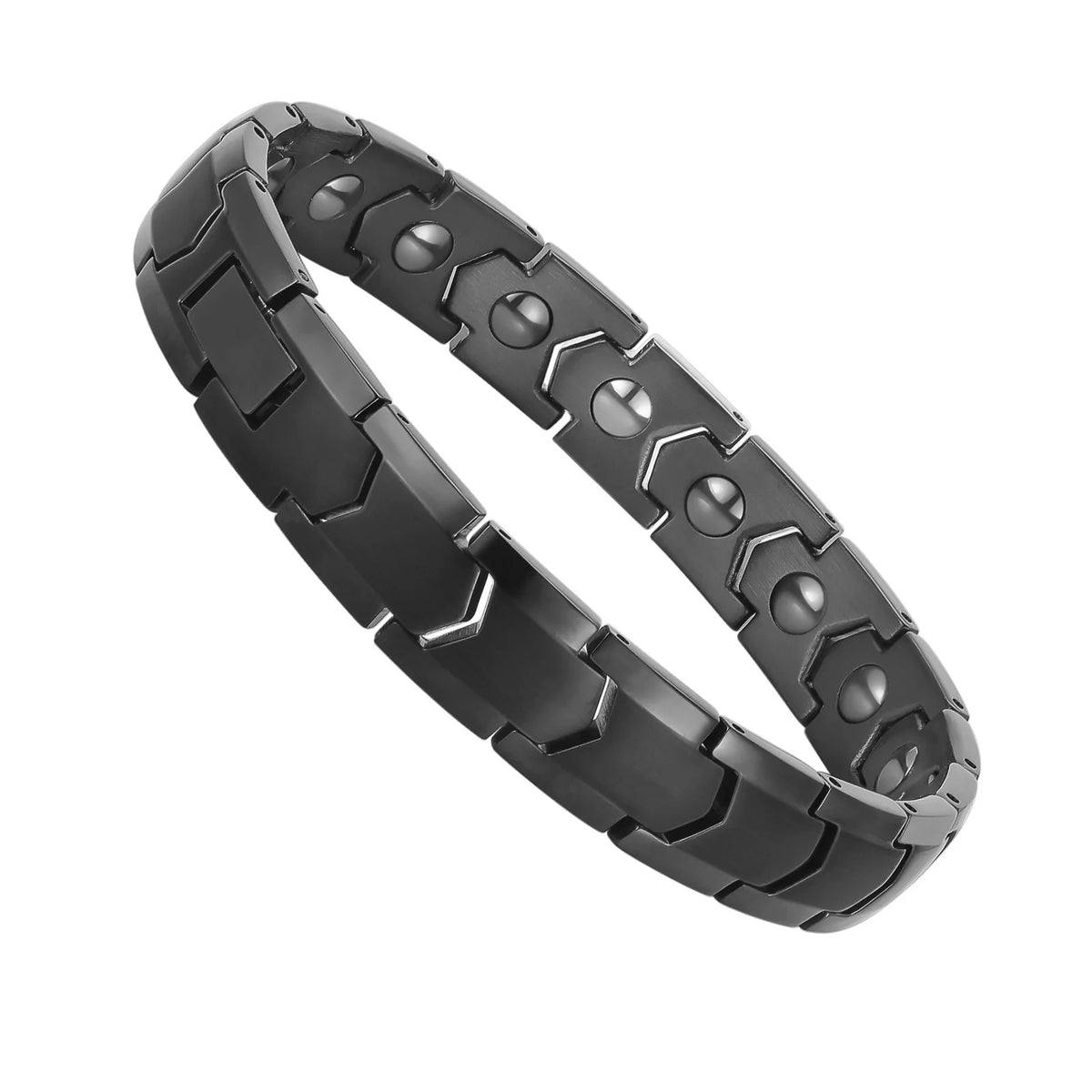 NewLife - Magnetic Tungsten Channel-Set Link Bracelet