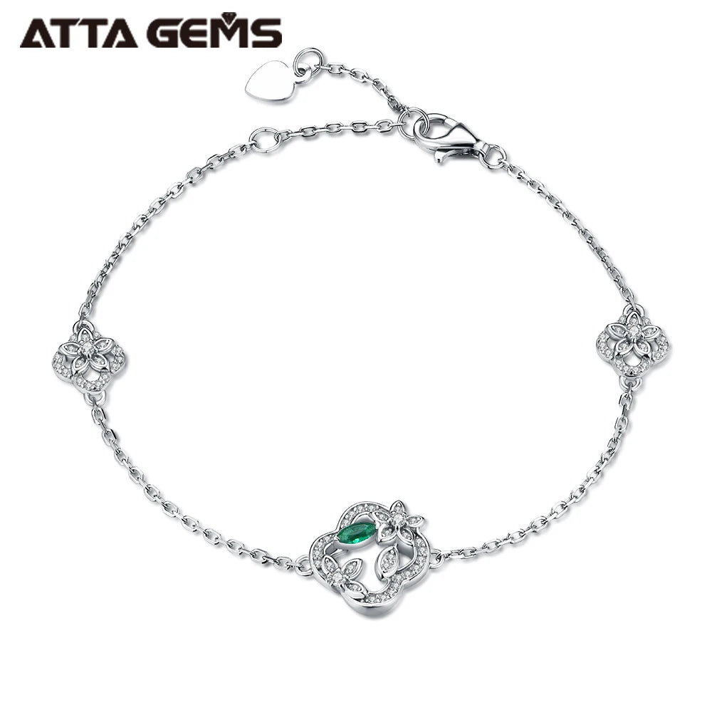 Wholesale Fine Jewelry Set  Lab Created Nano Gemstone 925 Silver Necklace Earrings Bracelet Rings St.Patrick's Day Gift