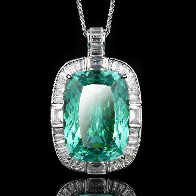 REDheart Fashion 18K Gold Plated Copper Alloy Inlaid Zircon Flower Shape Women's Luxury Pendant Necklace