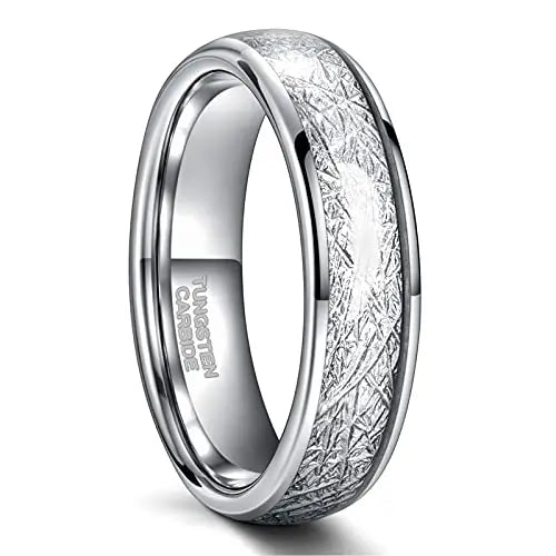 NEWLiFE REBEL 4mm / 6mm / 8mm Silver-Tone Tungsten Ring