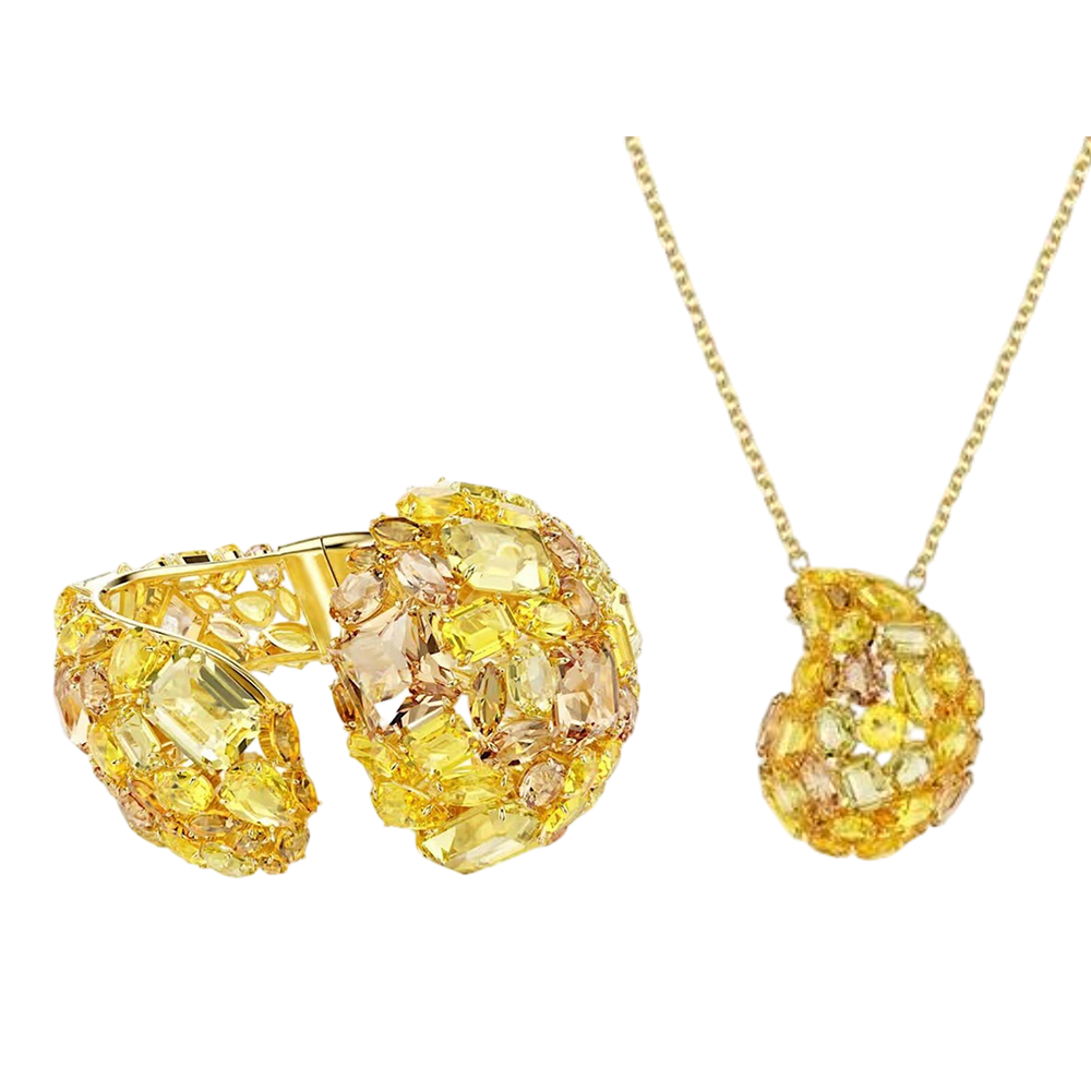 S&S Vintage Copper Zircon Jewellery Combo Set | Bee, Heart & Lock