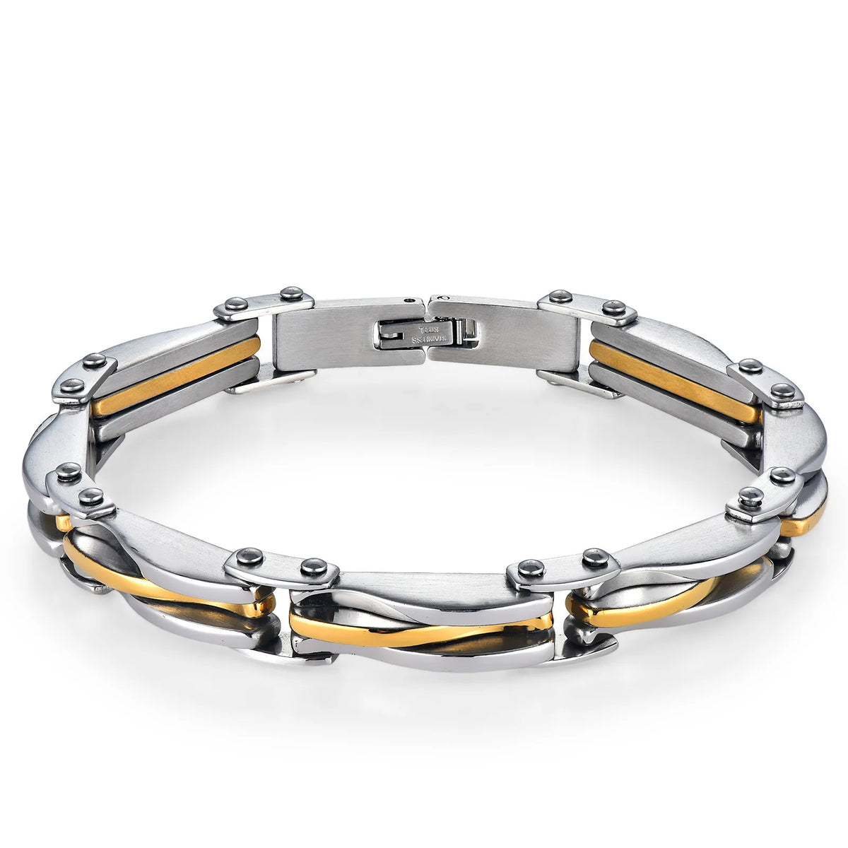 REBEL S&S REBEL Fashion Hip Hop Stainless Steel Bracelet Vintage Wrist Chain Jewelry For Men