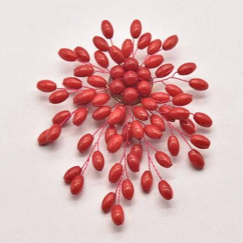 Red Coral Natural Pearls Fashion Accessories Set Fine Woman Ring Earrings Necklace Luxury Customized Jewelry Wedding