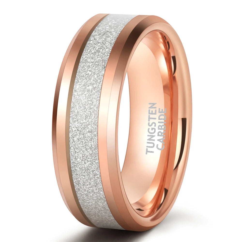 NEWLiFE REBEL Vector Line 8mm Tungsten Ring