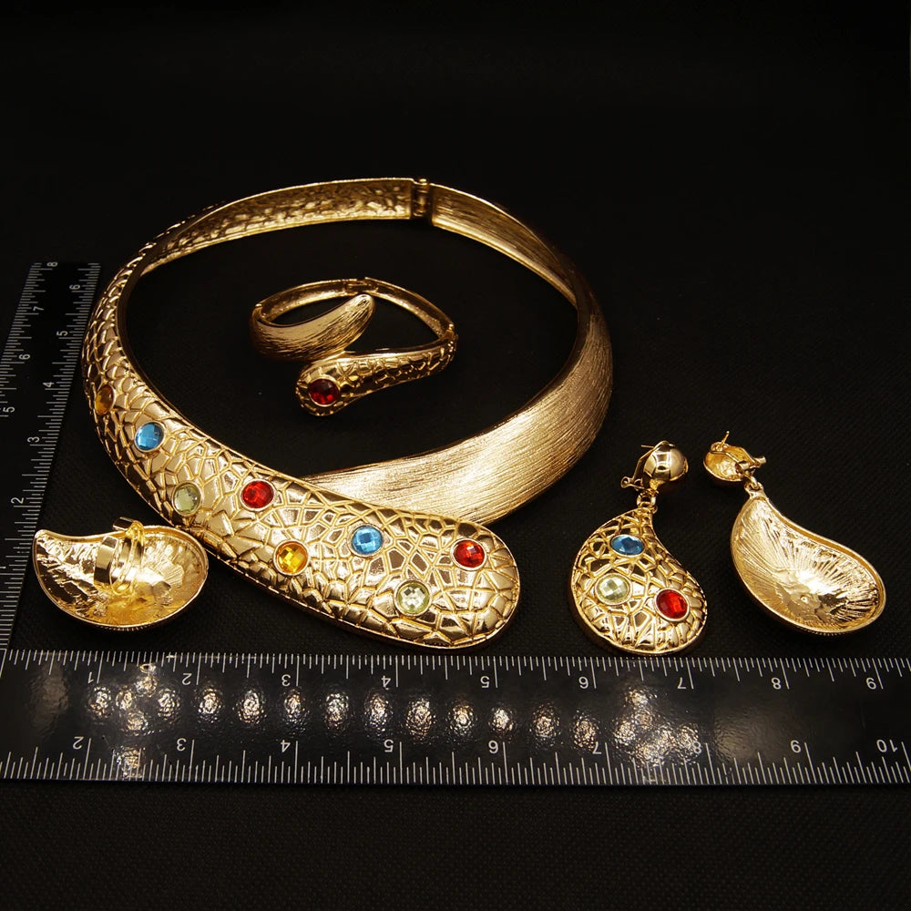 Zhuerrui Brazilian Gold Jewelry Sets Design Luxury Fashion Jewelri Set Designer Party Fine Italiano Women Jewellery Set H00560