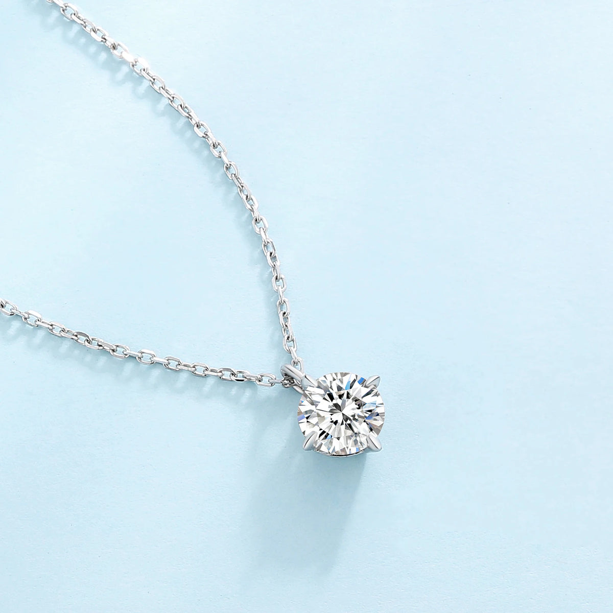 REDheart D Color Moissanite Jewelry Set Gold Plated Stud Earring 925 Sterling Silver Moissanite Pendant Necklace Jewelry Set for Woman
