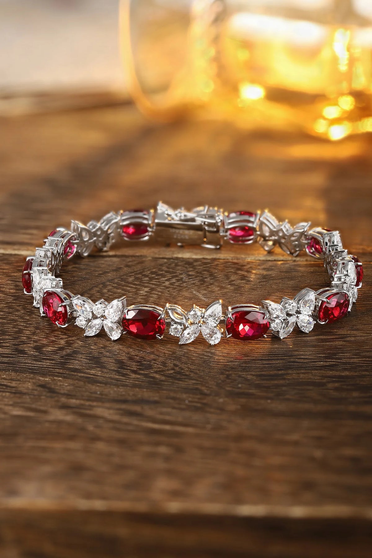 ArtistA Custom Bracelets S925 Silver Lab Grown Ruby Tennis Bracelets for Her Women Luxury Jewelry Wedding Brand Bangles