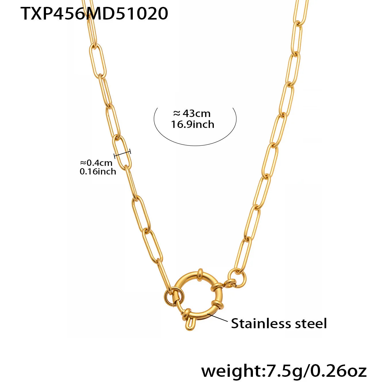 DIY Charm Buckle Necklace & Bracelet | 18K Gold Plated Stainless Steel Customisable Fashion Jewellery
