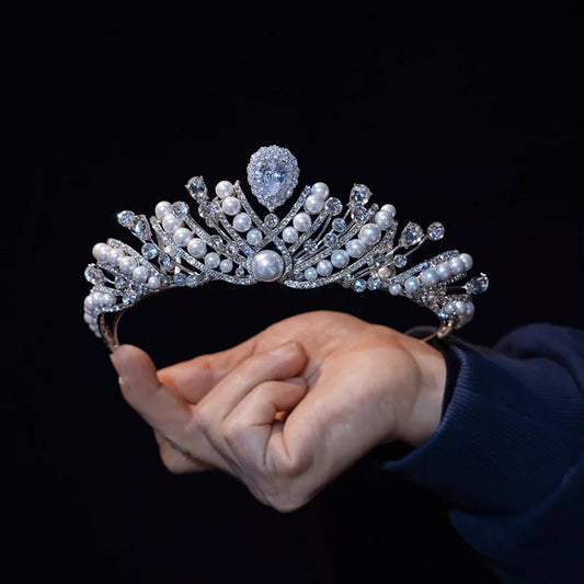 2026 New Wedding Hair Accessories Crown Women Headpiece with Diamond for Birthday Coming of Age Party