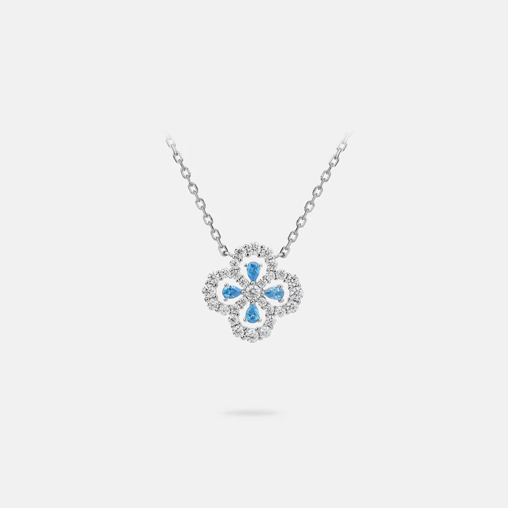 MUSHAN Jewelry Factory S925 Sterling Silver Classic Four Leaf Clover Charm Necklace Women High End 18K Gold Plated O Chain High