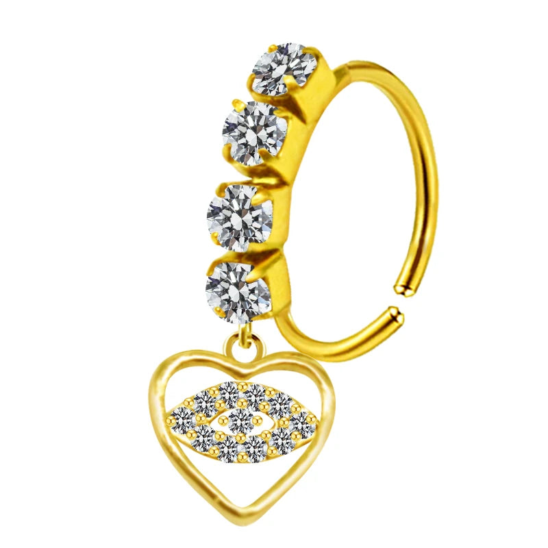 S&S Stainless Steel Dangle Hoop Nose Ring Collection | 66 Designs