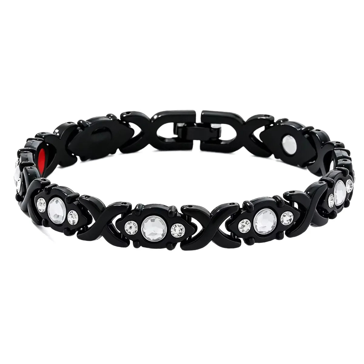 European and American fashion detachable energy magnet bracelet with diamond-encrusted and adjustable ladies bracelet