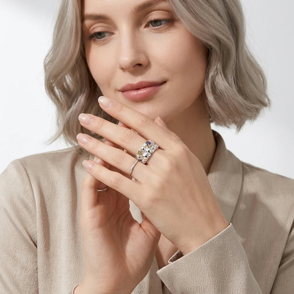 Latest Design 925 Silver Fashion Finger Ring
