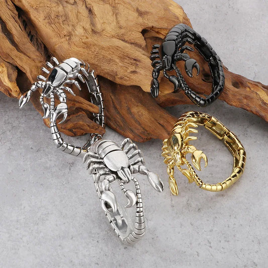 Kalen Trendy Bold Casting Creative Scorpion Bracelet Domineering Animal Stainless Steel Hand Jewelry Factory Wholesale