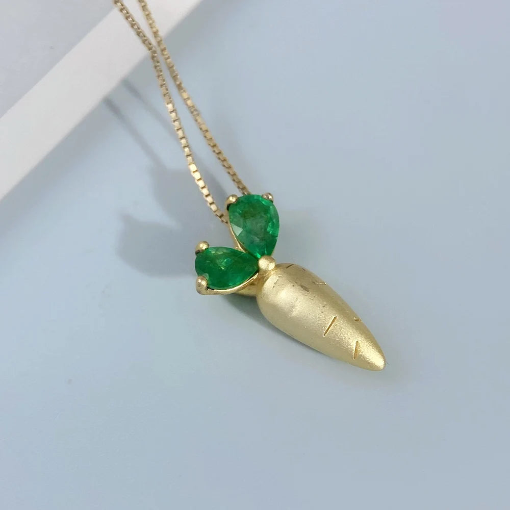 Gioiellieri Natural Emerald Jewelry with S925 Sterling Silver Pendant Necklace for Women May Birthstone Fine Jewelry Anniversary Luxury Gift