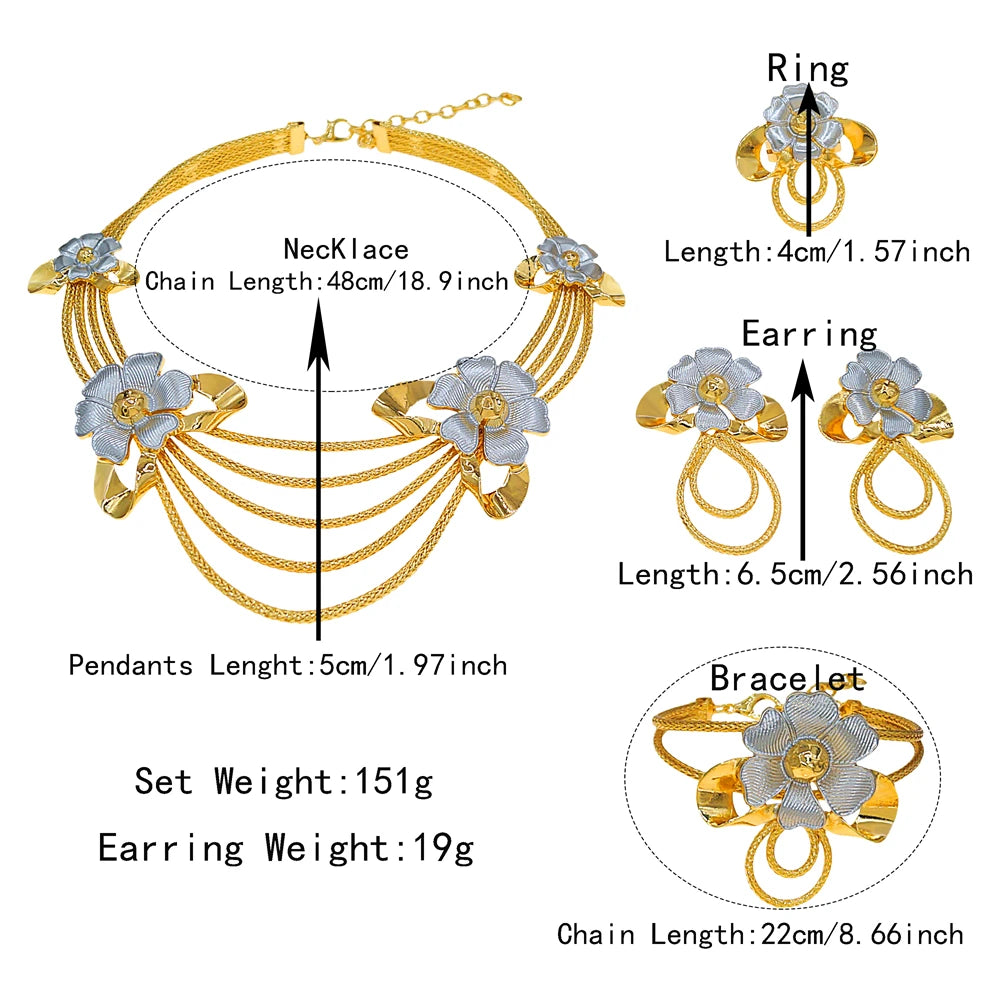 Zhuerrui Italiano Gold Designs Women Jewellery Set Party Fine Costume Jewelry Set Luxury Big Necklace Jewellery Sets X0010030