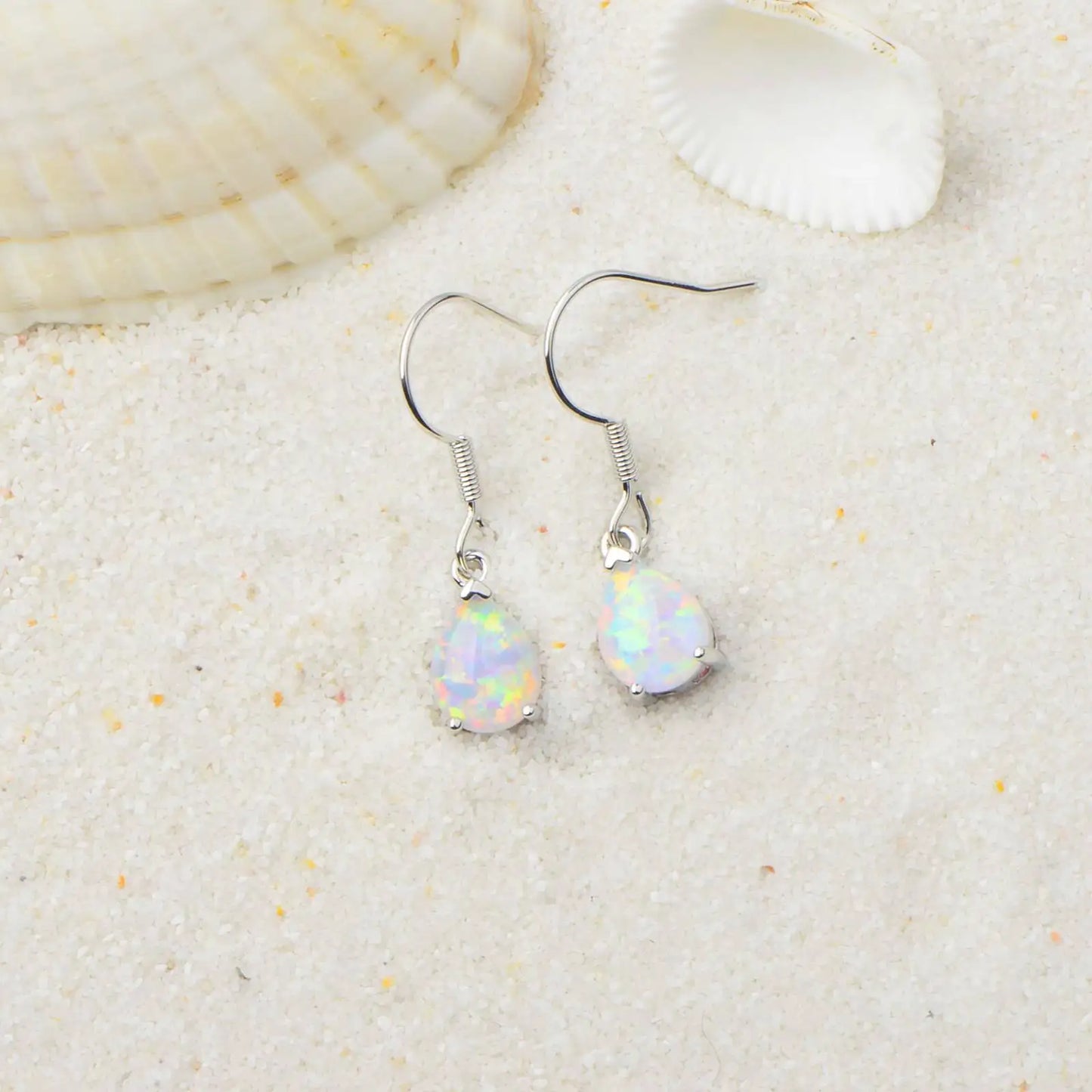 Aobao Style Water Drop Jewelry Opal Studs Cute Girls' Gem Jewelry
