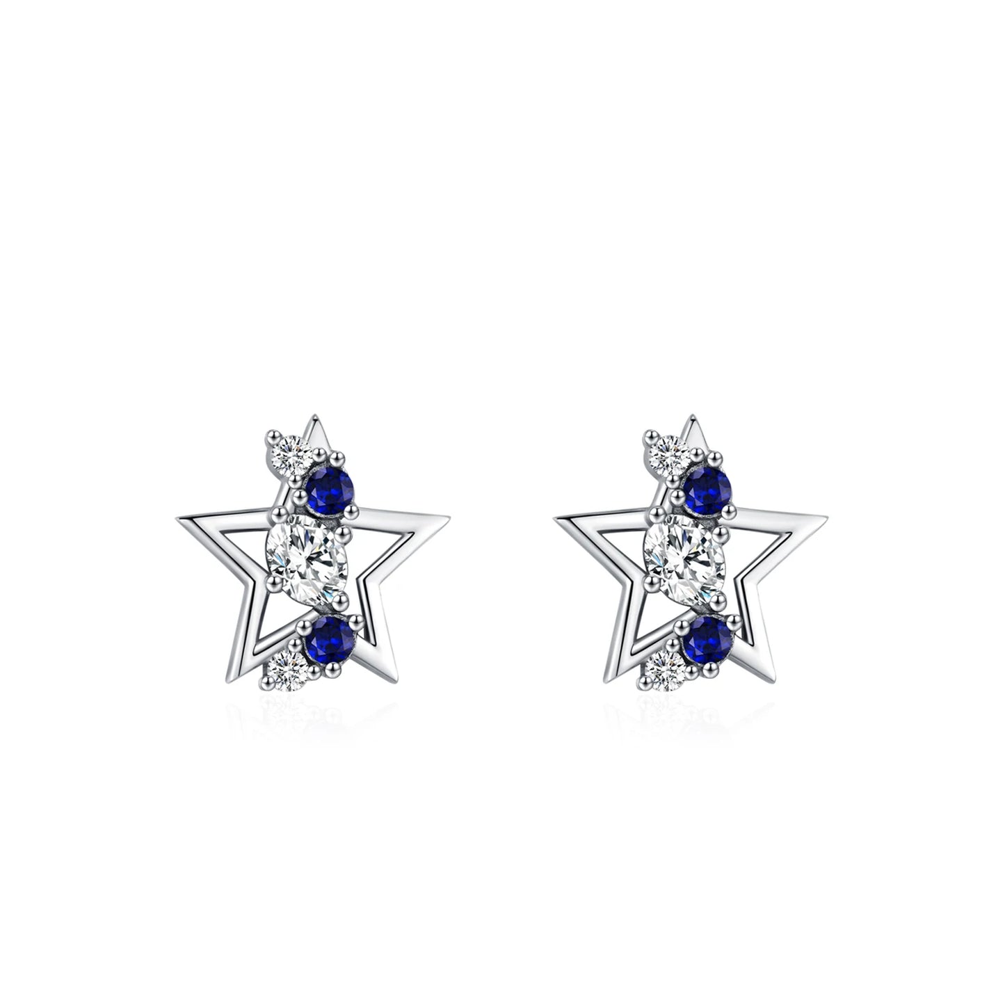 Ailmay Elegant 925 Sterling Silver Water Drop Blue Zircon Pendant Necklace Earrings New Model Jewelry Wedding Gift Set
