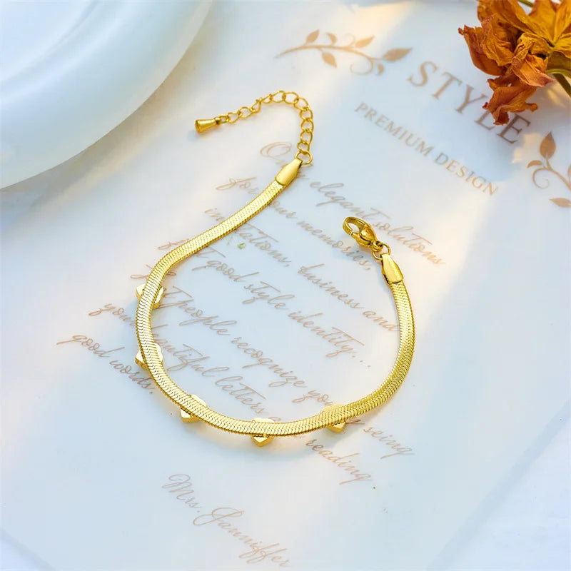 Gold Green Crystal Heart Necklace & Bracelet Jewellery Set | Coordinated Luxury Fashion Set