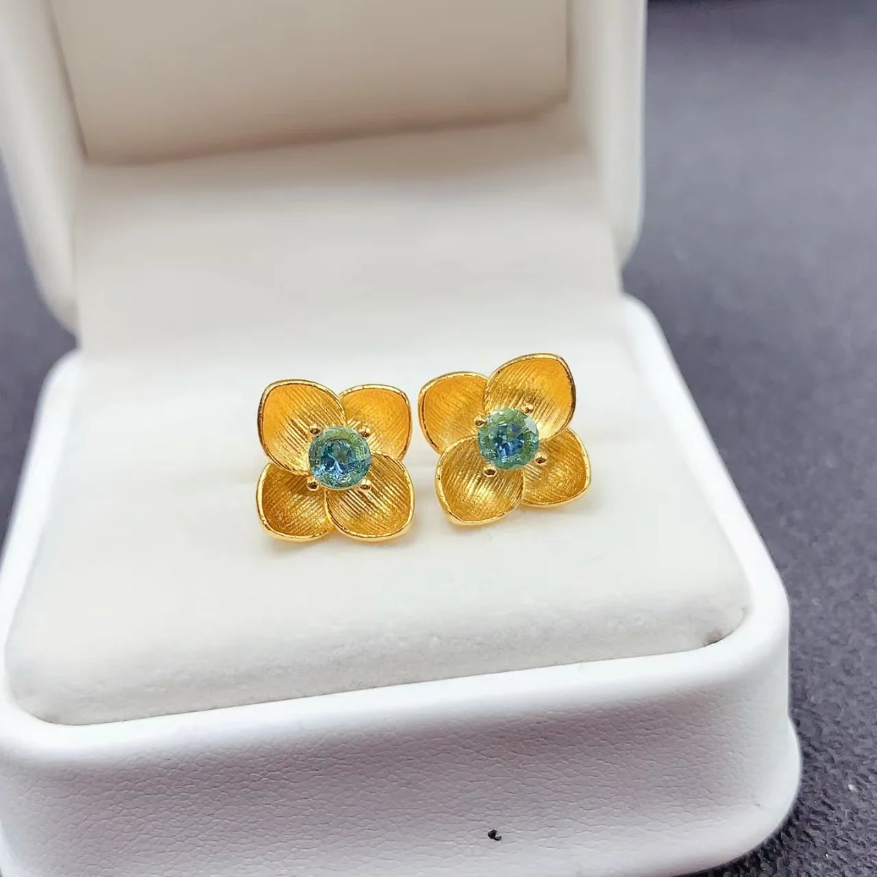 Wholesale 925 Sterling Silver Gold  plated Natural Topaz Earrings, Necklaces, Wedding and Engagement   Fashion Jewelry Sets