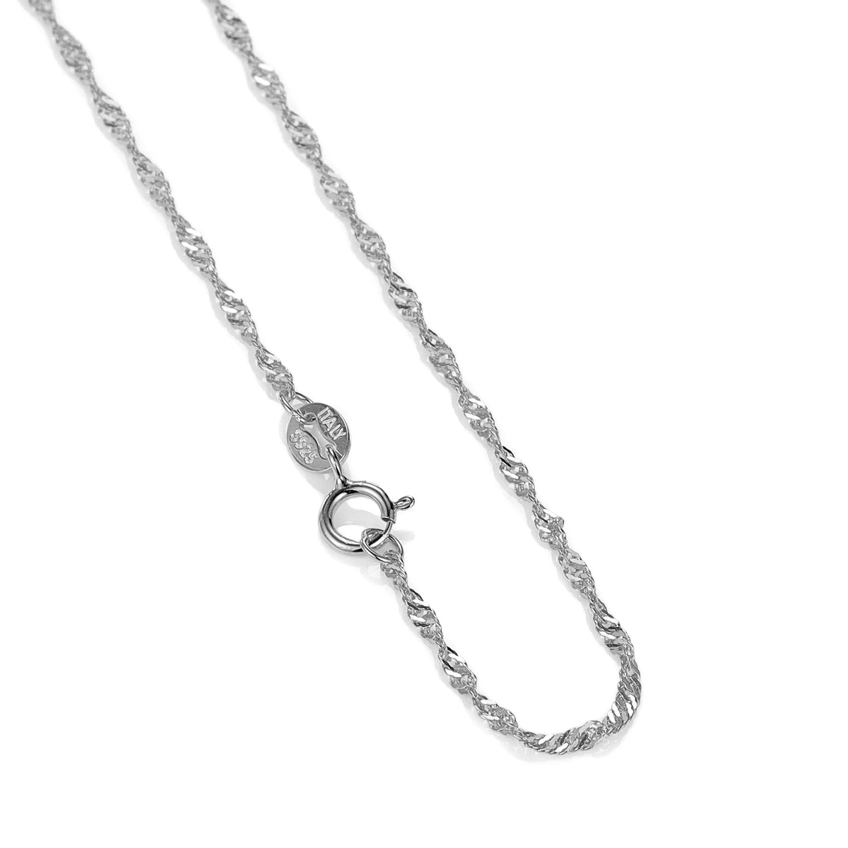 REDheart Custom 925 Sterling Silver Thin Chain Italy Link Adjustable Box Cross Singapore Gold Plated Necklace Fine Jewelry
