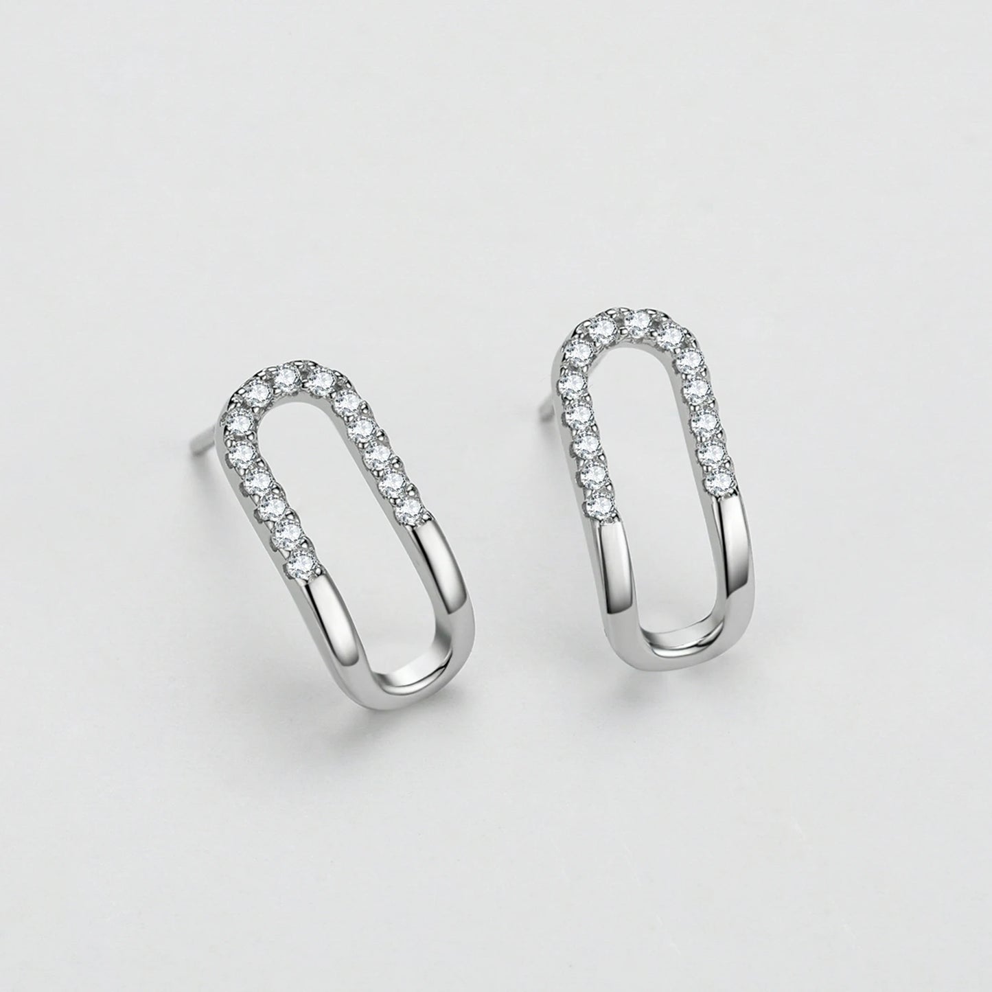 Simple Letter O Shape Geometric Oval 925 Sterling Silver Pendant Necklace Earrings For Women Anti-allergy Fine Jewelry Gifts