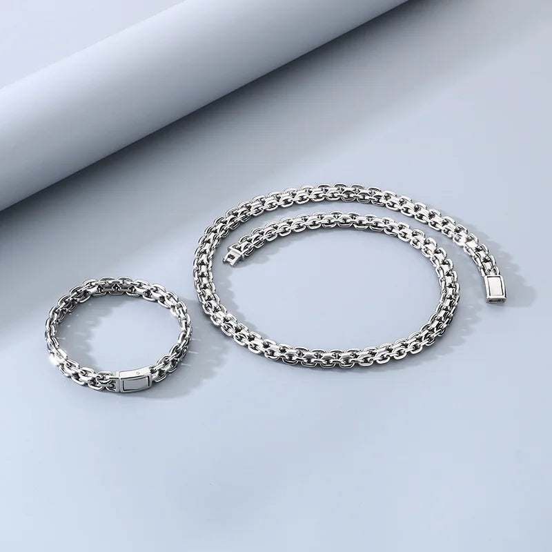 REBEL 10mm Interlocking Link Stainless Steel Jewellery